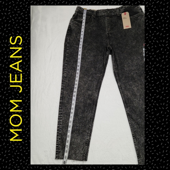 MOM JEANS HIGH RISE TAPERED LED - Picture 2 of 11